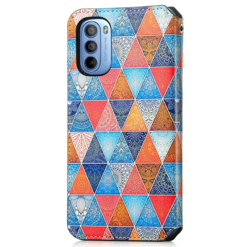 Flip Case Für Motorola Moto G31 / Moto G41 Mandala-kaleidoskop