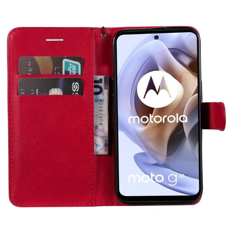 Flip Case Für Motorola Moto G31 / Moto G41 Mit Kordel Sylvette