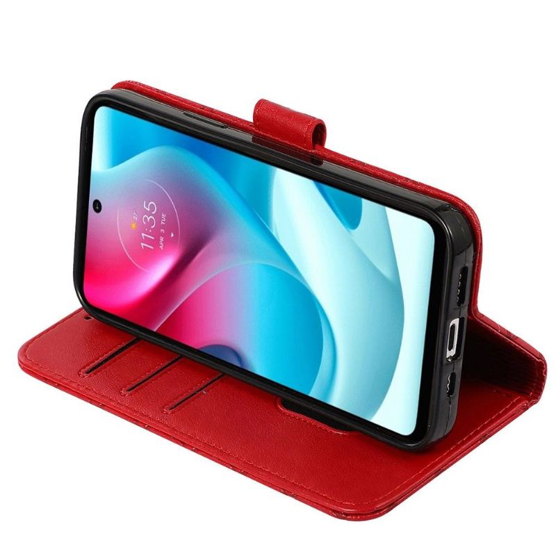 Lederhüllen Für Motorola Moto G31 / Moto G41 Anti-Sturz Flip Case Klappengitter