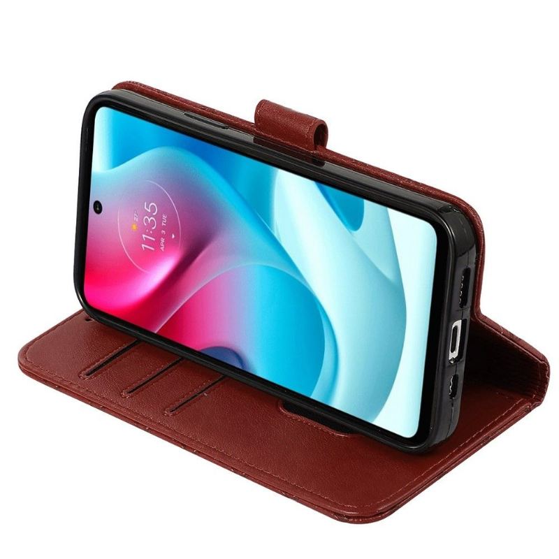 Lederhüllen Für Motorola Moto G31 / Moto G41 Anti-Sturz Flip Case Klappengitter