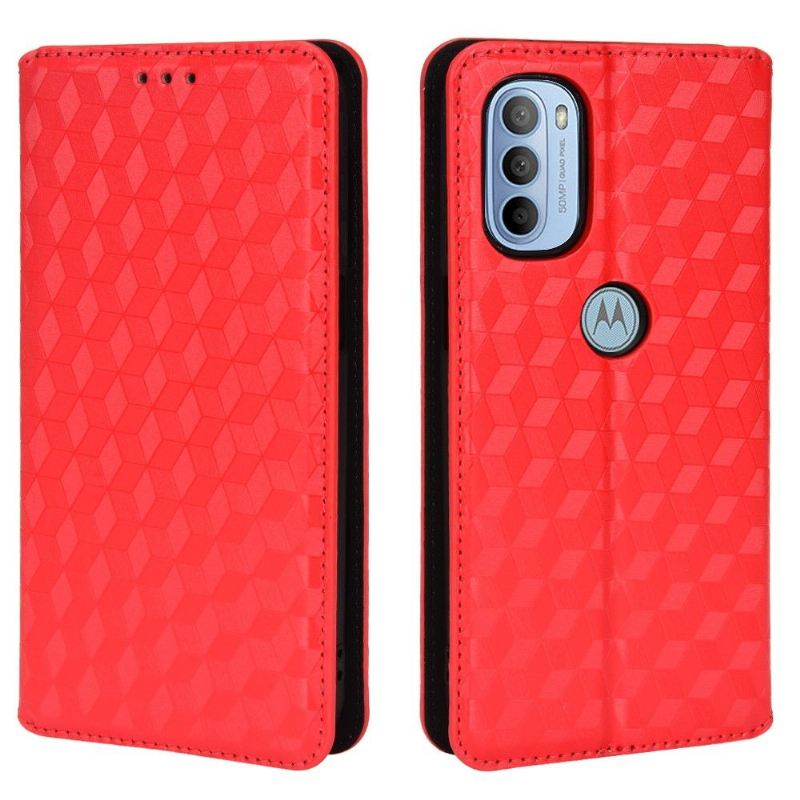 Lederhüllen Für Motorola Moto G31 / Moto G41 Flip Case Entwurfsgeometrie