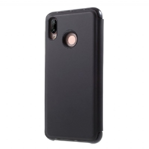 Hülle Für Huawei P20 Lite Flip Case Spiegeleffekt