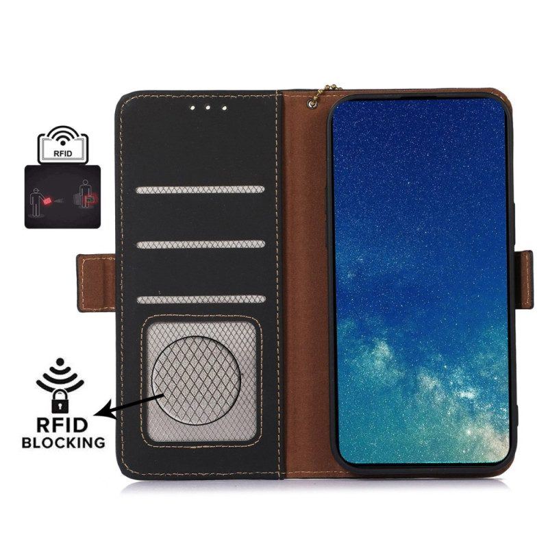 Flip Case Für OnePlus Nord CE 3 Lite 5G Rfid Aus Echtem Leder