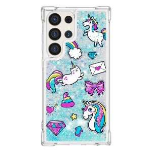 Hülle Samsung Galaxy S24 Ultra 5g Handyhülle Einhorn- Und Diamantglitter