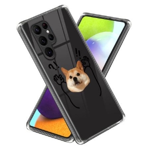 Hülle Samsung Galaxy S24 Ultra 5g Hund Mit Hohen Pfoten