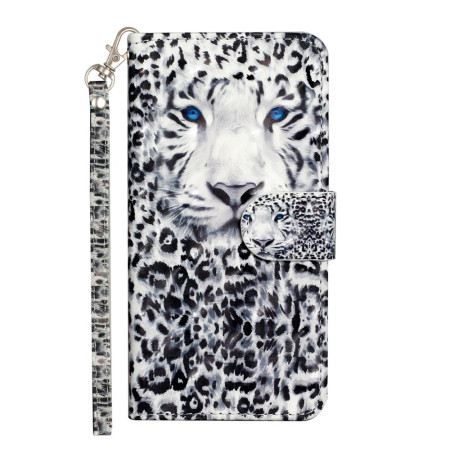 Lederhüllen Für Samsung Galaxy S24 Ultra 5g Leopard Mit Riemen