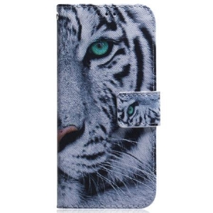 Lederhüllen Für Samsung Galaxy S24 Ultra 5g Weißer Tiger