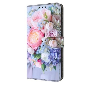 Lederhüllen Samsung Galaxy S24 Ultra 5g Bunte Blumen