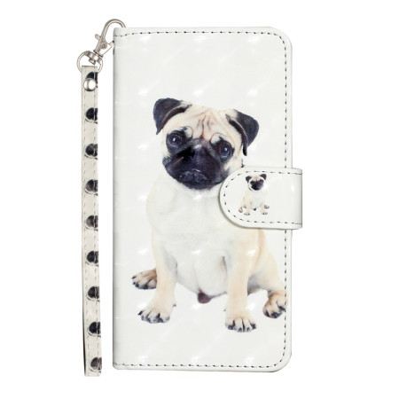 Lederhüllen Samsung Galaxy S24 Ultra 5g Handyhülle Lanyard-hund