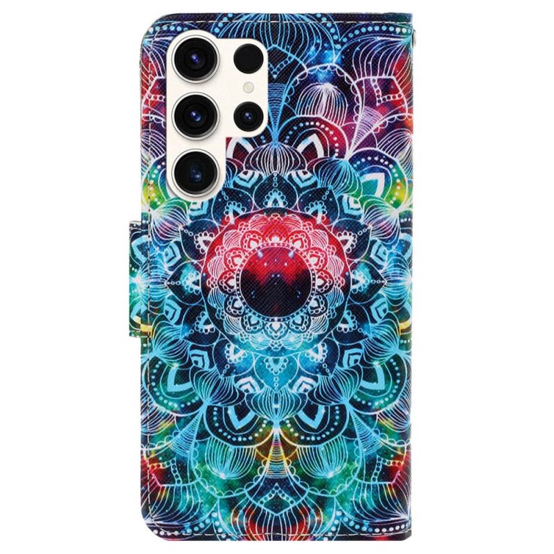 Lederhüllen Samsung Galaxy S24 Ultra 5g Mandala Mit Riemen