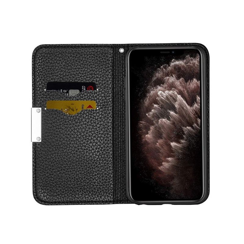 Handyhülle Für iPhone 12 Pro Max Flip Case Genarbtes Kunstleder