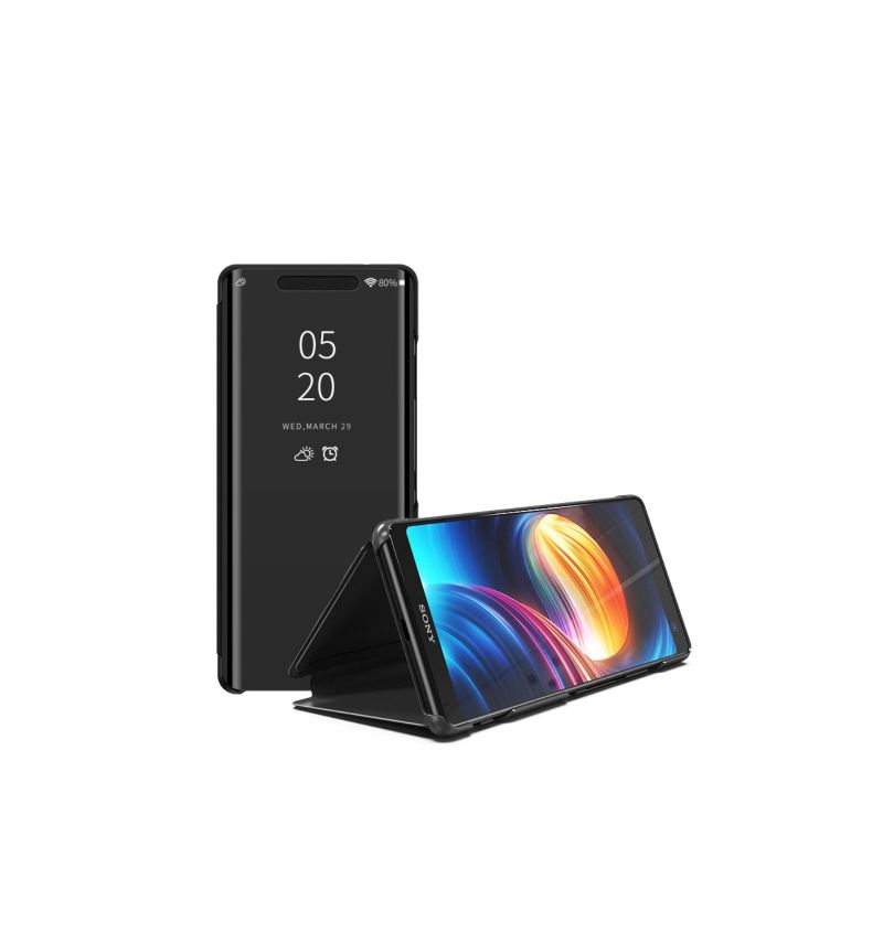 Handyhülle Für Sony Xperia XZ3 Flip Case Spiegeleffekt