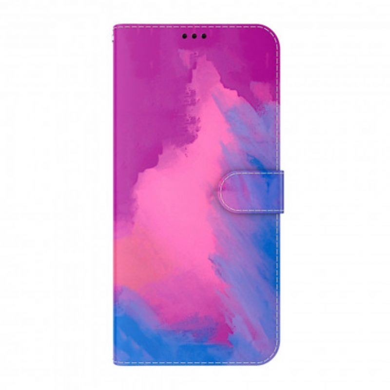 Flip Case Für Oppo A54 5G / A74 5G Aquarell