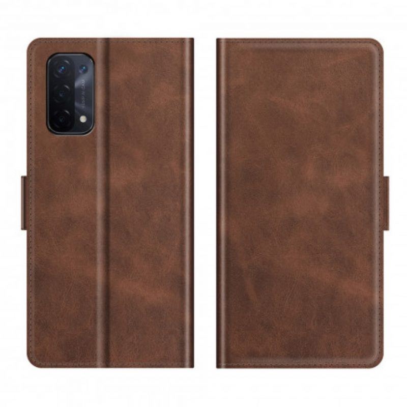 Flip Case Für Oppo A54 5G / A74 5G Flip Case Doppelte Klappe