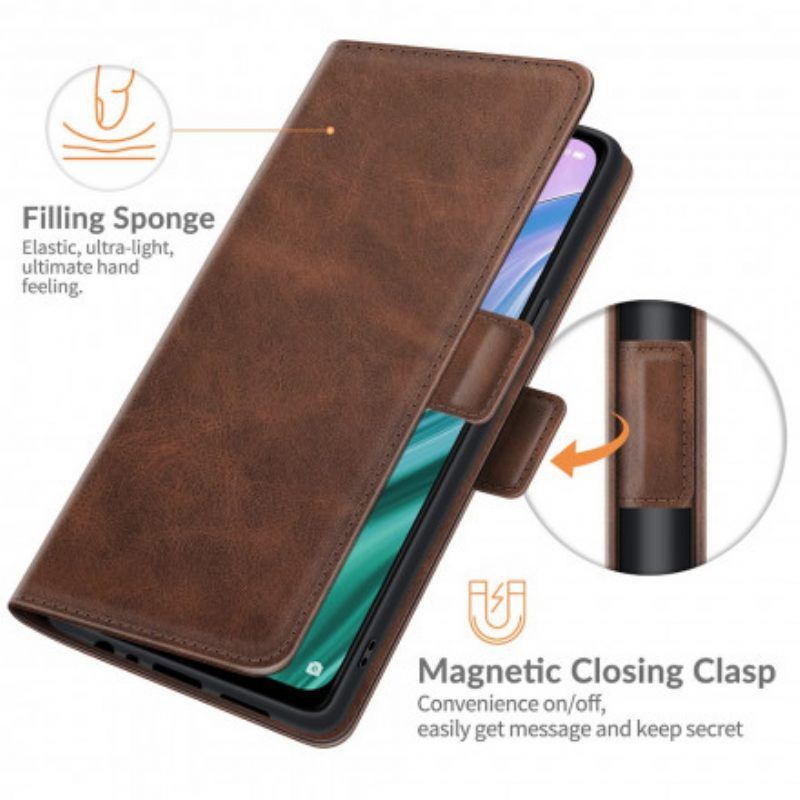 Flip Case Für Oppo A54 5G / A74 5G Flip Case Doppelte Klappe