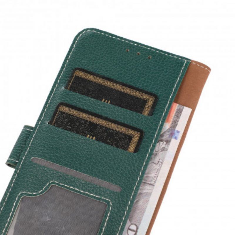 Flip Case Für Oppo A54 5G / A74 5G Litschi-textur