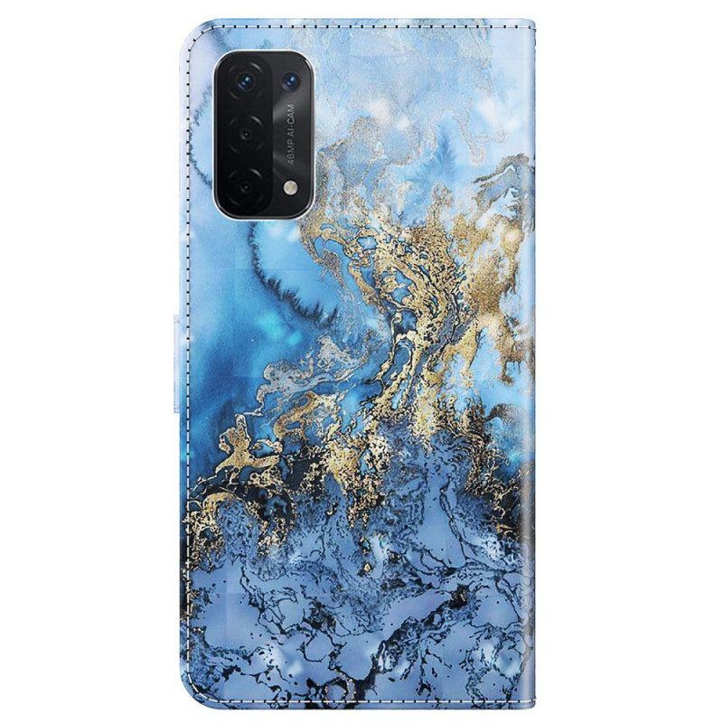 Flip Case Für Oppo A54 5G / A74 5G Mit Kordel Tanga-kunst