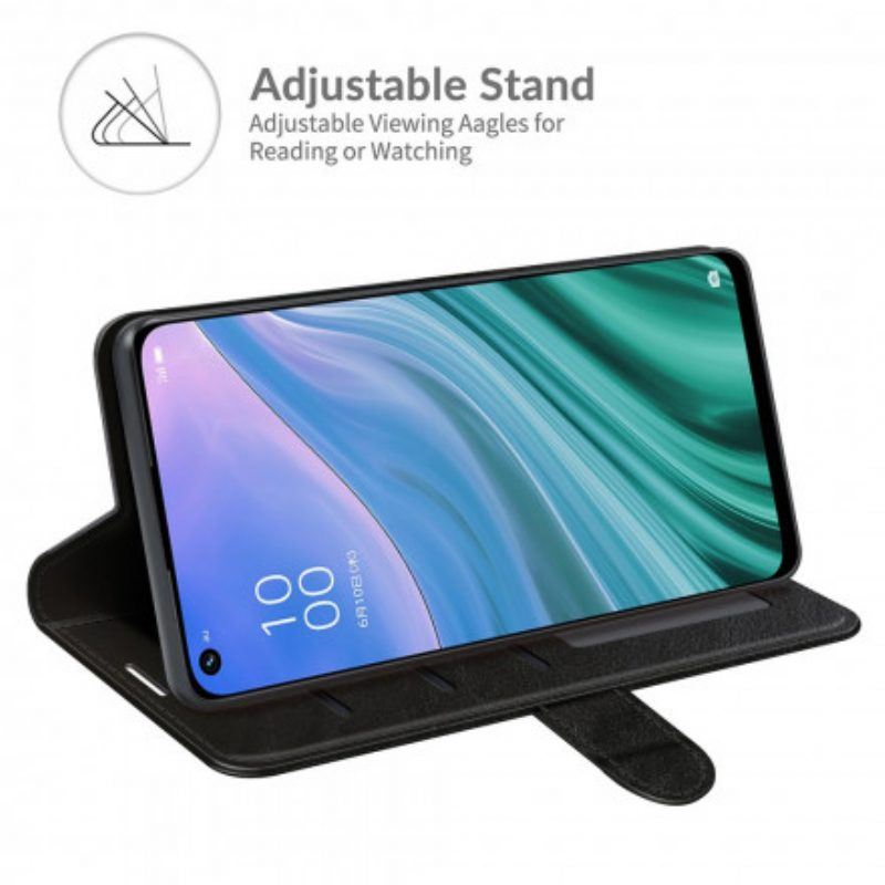 Flip Case Für Oppo A54 5G / A74 5G Ultra-kunstleder