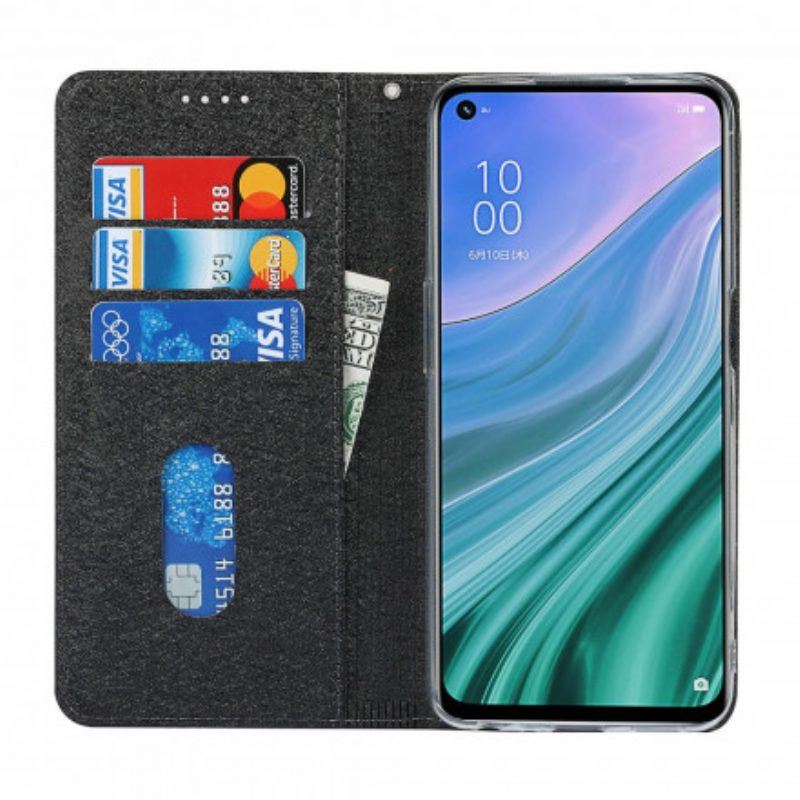 Schutzhülle Für Oppo A54 5G / A74 5G Flip Case Weicher Lederstil Mit Riemen