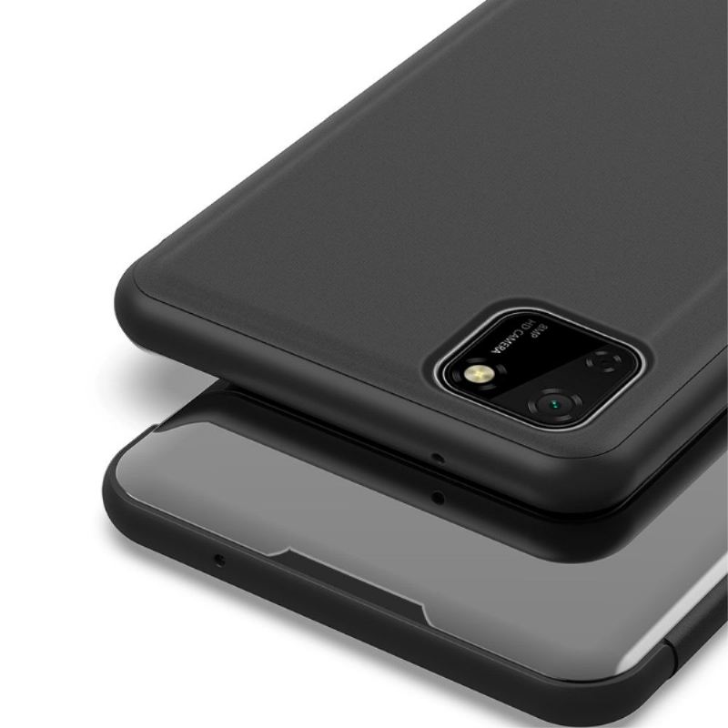 Hülle Für Huawei Y5p Flip Case Spiegeleffekt