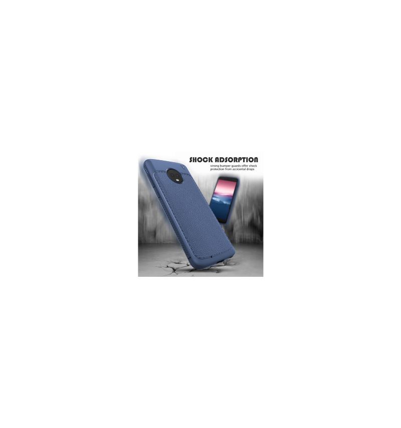 Hülle Für Motorola Moto G6 Herrenserie - Marineblau