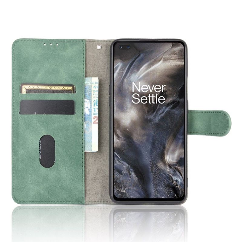 Lederhüllen Für OnePlus Nord Flip Case Grünes Kunstleder