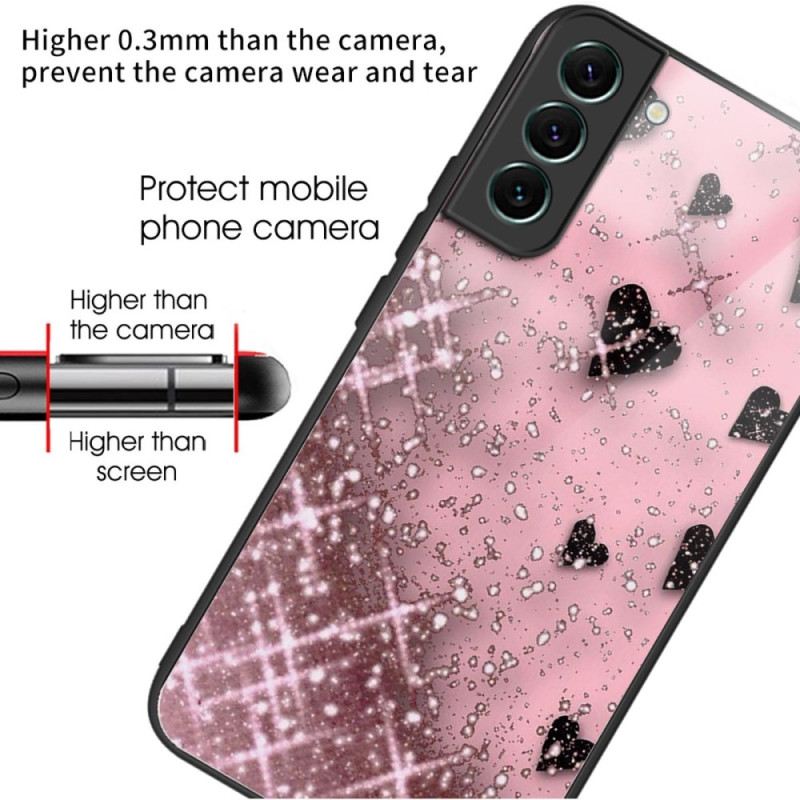 Hülle Für Samsung Galaxy S24 Plus 5g Pink Love Gehärtetes Glas