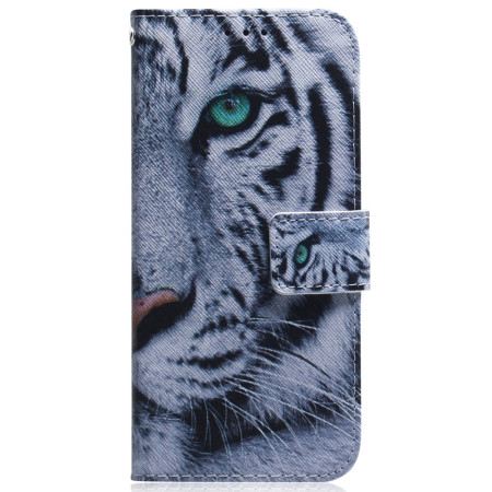 Lederhüllen Für Samsung Galaxy S24 Plus 5g Weißer Tiger