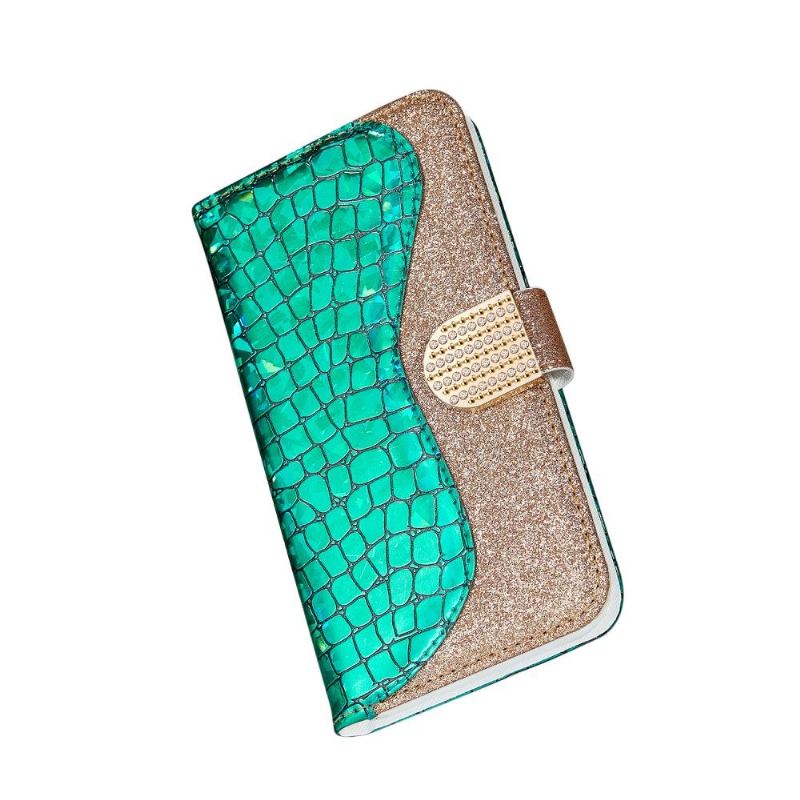 Flip Case Für Samsung Galaxy S20 Luxuriöser Croc-effekt