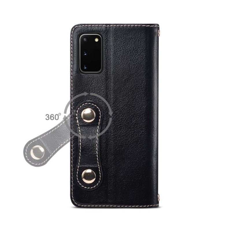 Flip Case Für Samsung Galaxy S20 Premium-ledernaht