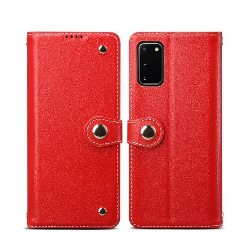 Flip Case Für Samsung Galaxy S20 Premium-ledernaht