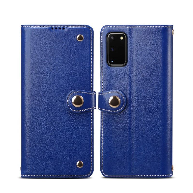 Flip Case Für Samsung Galaxy S20 Premium-ledernaht