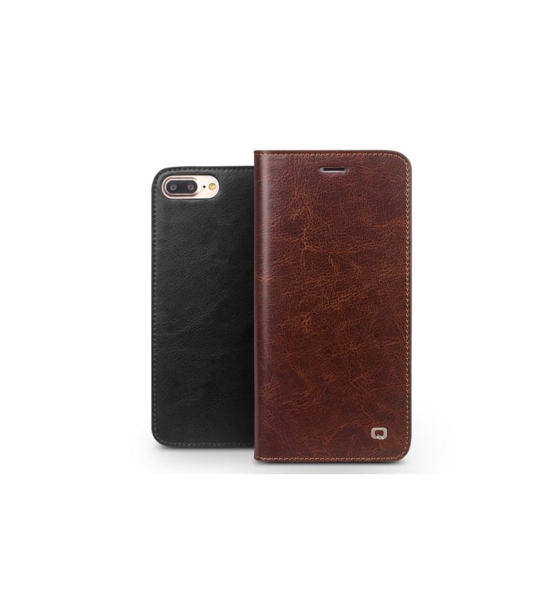 Case Für iPhone 8 Plus / 7 Plus Kartenetui Aus Echtem Leder