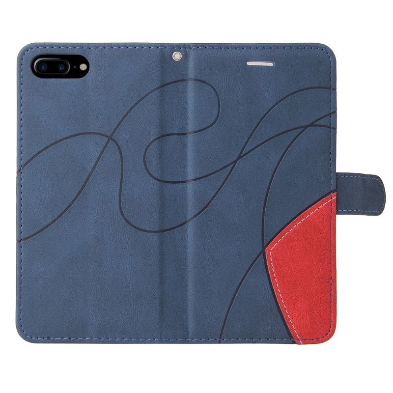 Flip Case Für iPhone 8 Plus / 7 Plus Bicolor Künstlerisch