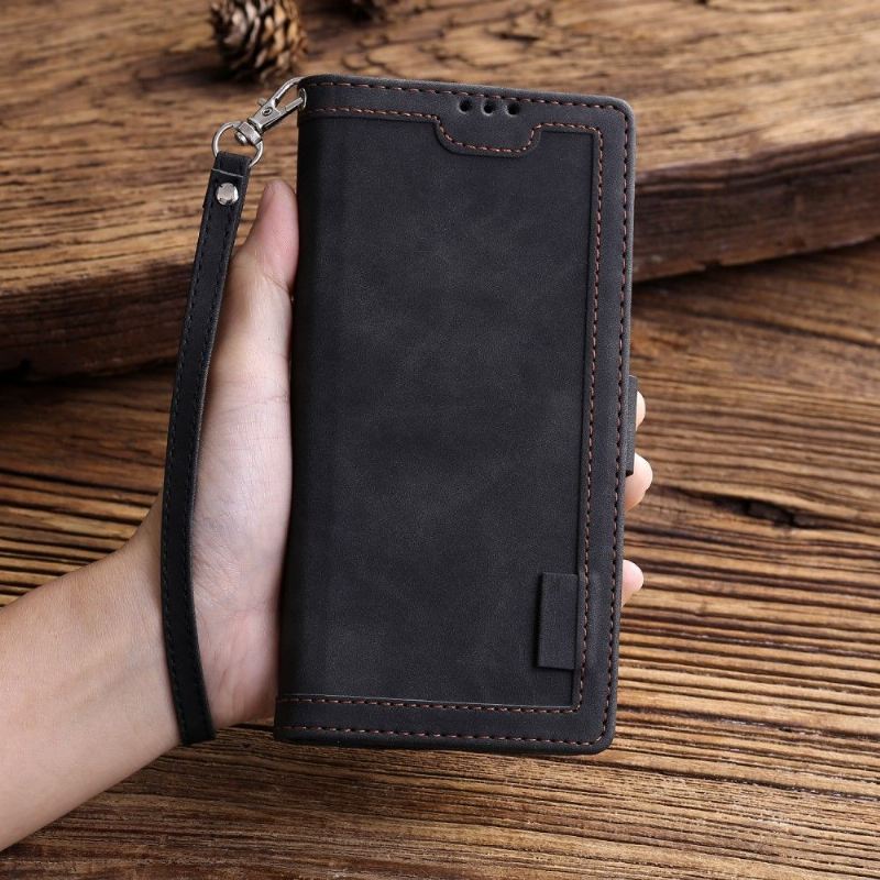 Flip Case Für iPhone 8 Plus / 7 Plus Mit Kordel Vintage-kartenhalter