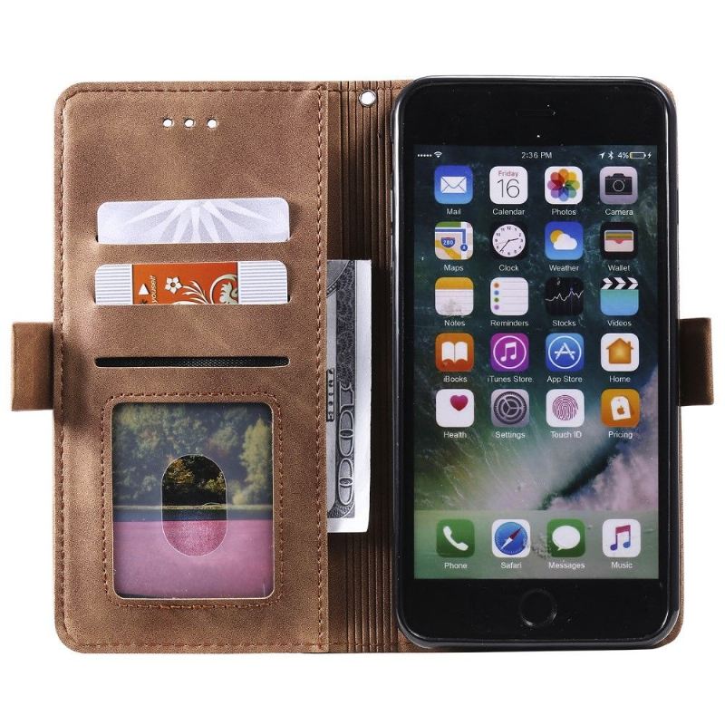 Flip Case Für iPhone 8 Plus / 7 Plus Mit Kordel Vintage-kartenhalter