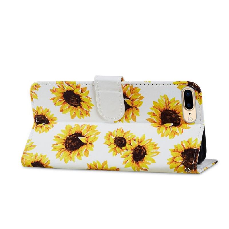 Flip Case Für iPhone 8 Plus / 7 Plus Sonnenblume Blume