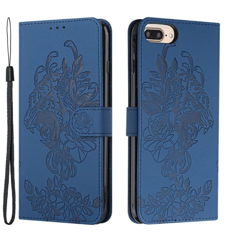 Flip Case Für iPhone 8 Plus / 7 Plus Tigerdesign