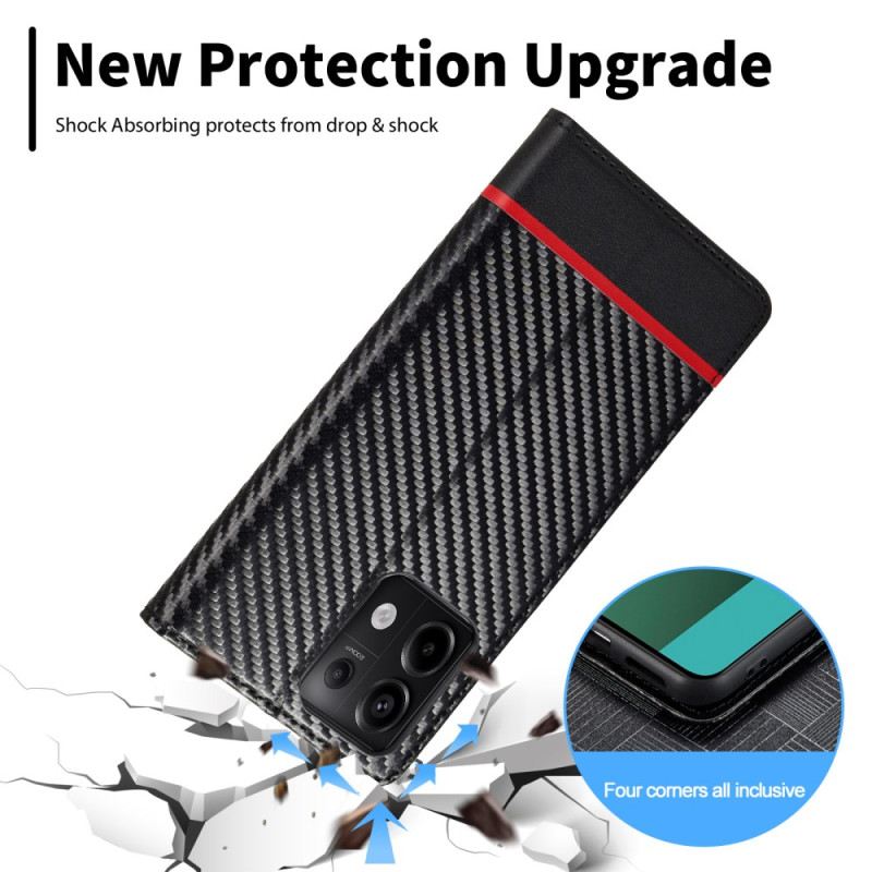 Flip Case Xiaomi Redmi Note 13 Pro 4g Kohlefaser Lc.imeeke