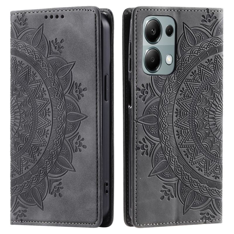 Flip Case Xiaomi Redmi Note 13 Pro 4g Mandala-wildleder-effekt