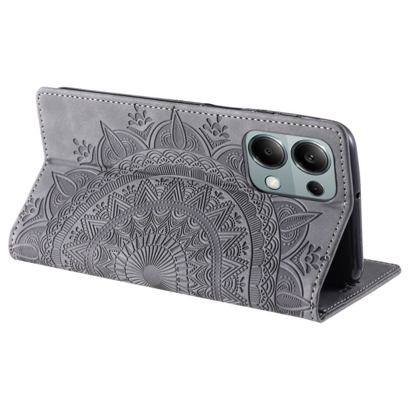 Flip Case Xiaomi Redmi Note 13 Pro 4g Mandala-wildleder-effekt