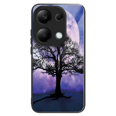 Hülle Für Xiaomi Redmi Note 13 Pro 4g Baum Und Mond Gehärtetes Glas