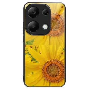 Hülle Xiaomi Redmi Note 13 Pro 4g Sonnenblumen Aus Gehärtetem Glas