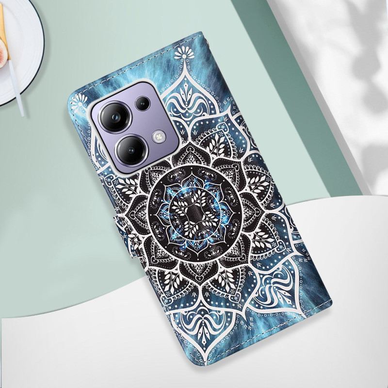 Lederhüllen Xiaomi Redmi Note 13 Pro 4g Blumenmandala Mit Riemen