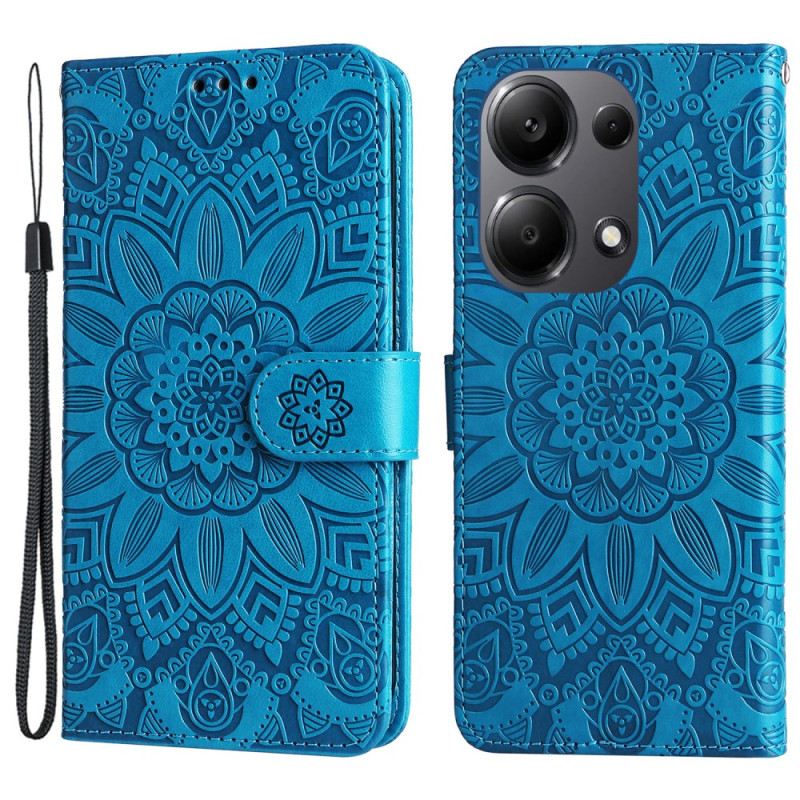 Lederhüllen Xiaomi Redmi Note 13 Pro 4g Mandala Mit Riemen