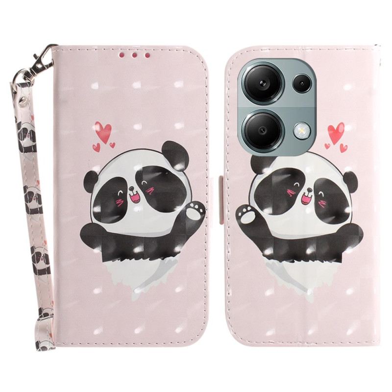 Lederhüllen Xiaomi Redmi Note 13 Pro 4g Panda Love Mit Riemen