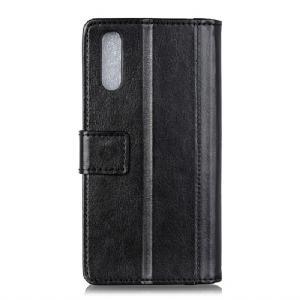 Case Für Sony Xperia L4 Flip Case Premium Mit Nieten