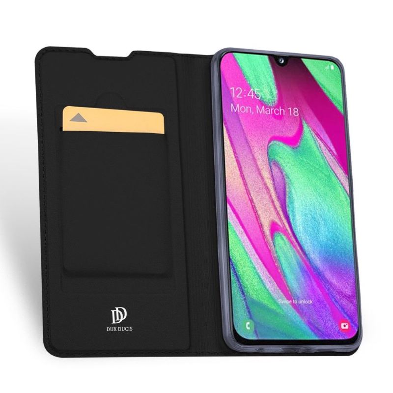 Case Für Samsung Galaxy A40 Business-lederimitat