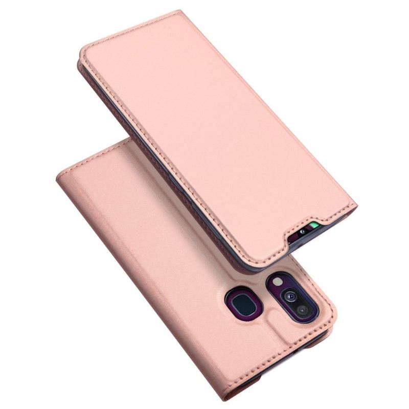 Case Für Samsung Galaxy A40 Business-lederimitat