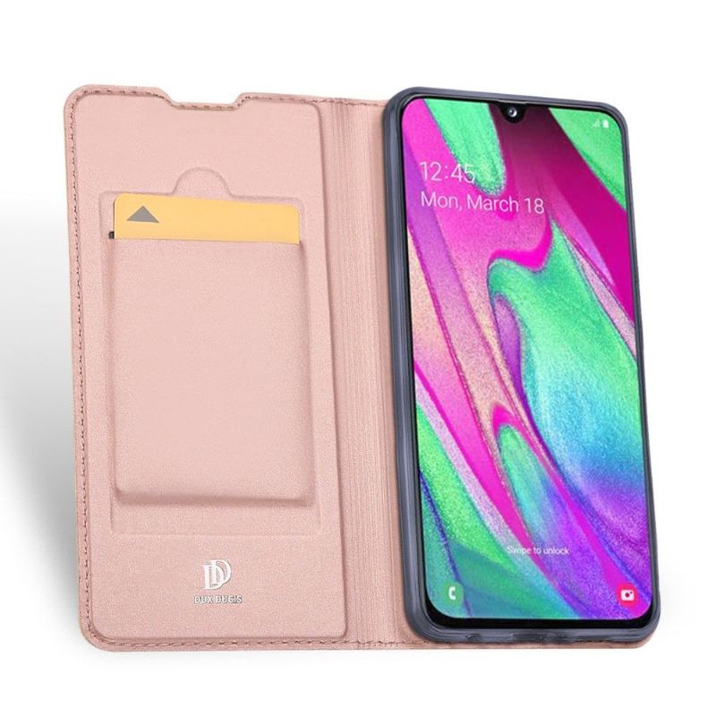 Case Für Samsung Galaxy A40 Business-lederimitat